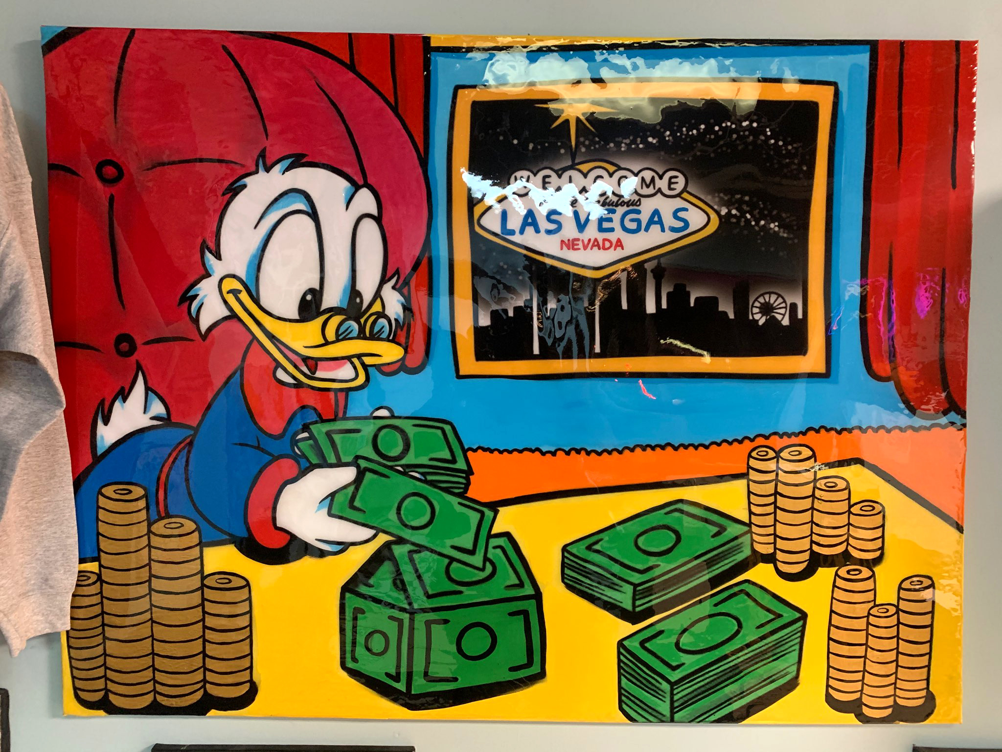 LV Scrooge McDuck Canvas Poster